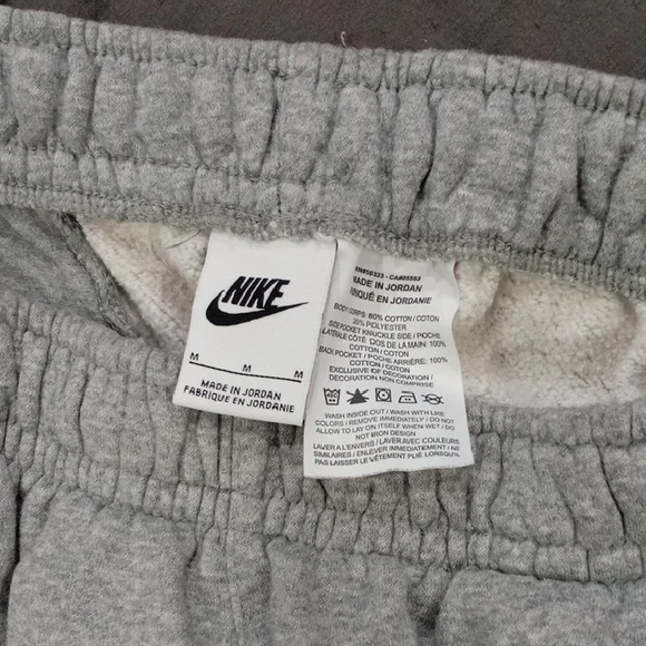 Nike Men Heather Gray Sweatpants - Picture 4 of 6
